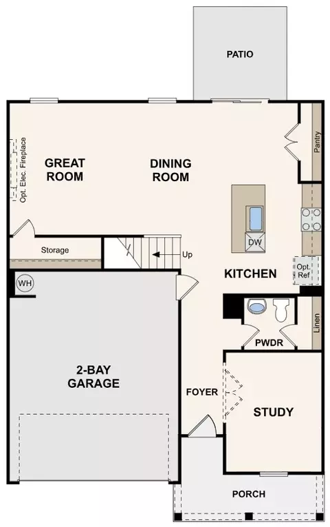 Floorplan - 224 E Millbrook Dr, Spring Hill, TN 37174 photo 2 of 2