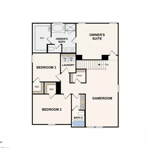 Floorplan - 213 E Millbrook Dr, Spring Hill, TN 37174 photo 1 of 2