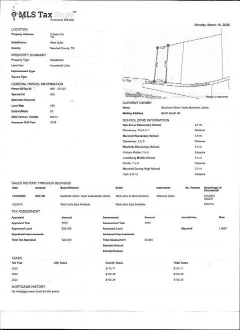 1950 S Berlin Rd, Lewisburg, TN 37091