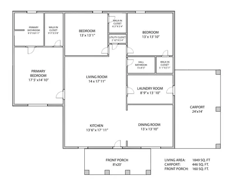 Floorplan - 155 Mitchell St, Hohenwald, TN 38462 photo 1 of 1