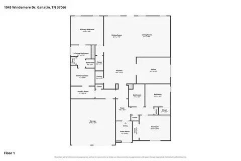 Floorplan - 1045 Windemere Dr, Gallatin, TN 37066 photo 1 of 1