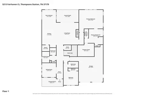 Floorplan - 5132 Rambler Loop, Franklin, TN 37064 photo 2 of 3