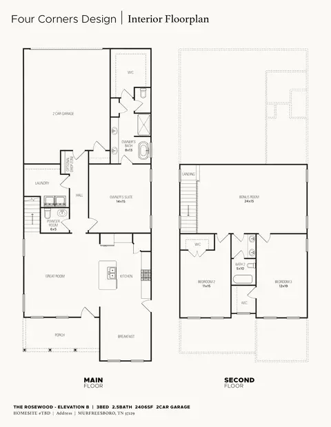 Floorplan - 3006 Silverlode Pl, Murfreesboro, TN 37129 photo 1 of 1
