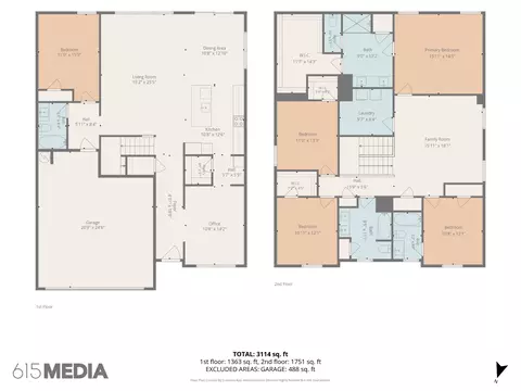 Floorplan - 7357 Blue Gable Rd, Hermitage, TN 37076 photo 3 of 3