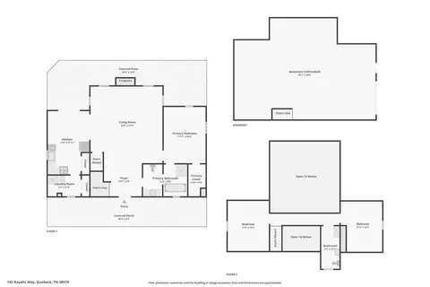 Floorplan - 142 Rayahs Way, Quebeck, TN 38579 photo 1 of 1
