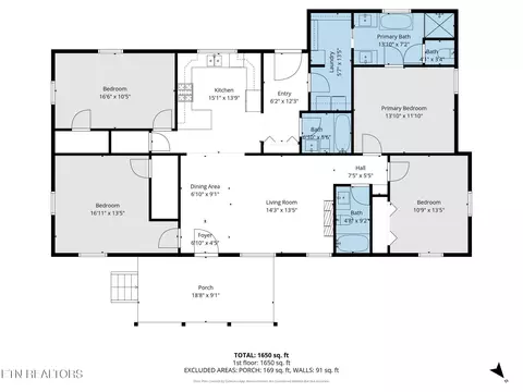 Floorplan - 8523 Heiskell Rd, Powell, TN 37849 photo 1 of 1