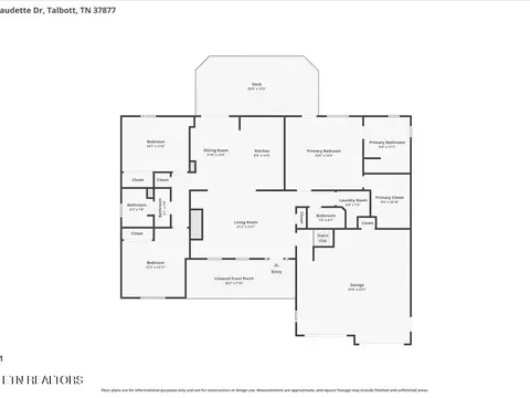 Floorplan - 985 Claudette Dr, Talbott, TN 37877 photo 2 of 3