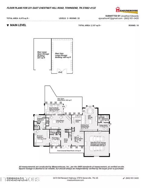 Floorplan - 331 E Chestnut Hill Rd, Townsend, TN 37882 photo 3 of 3