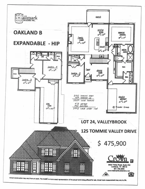 125 Tommie Valley Dr, Oakland, TN 38060
