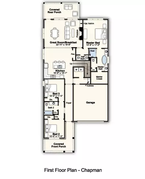 Floorplan - 6907 Johnstown Ln, Bartlett, TN 38135 photo 1 of 1
