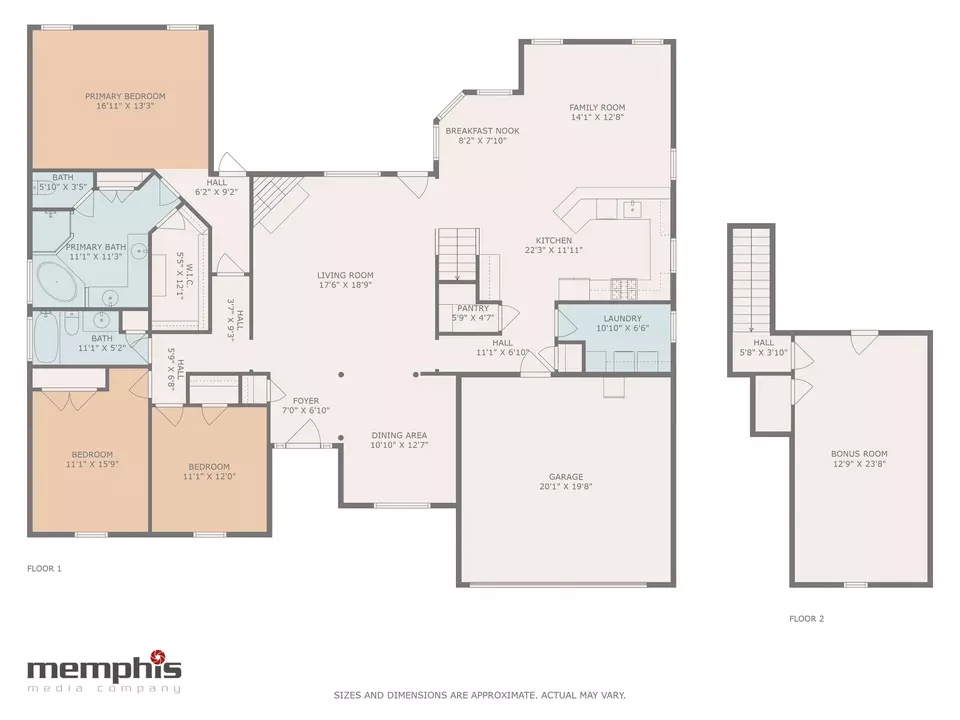 Floorplan - 402 Lillehammer Cv, Memphis, TN 38018 photo 1 of 3