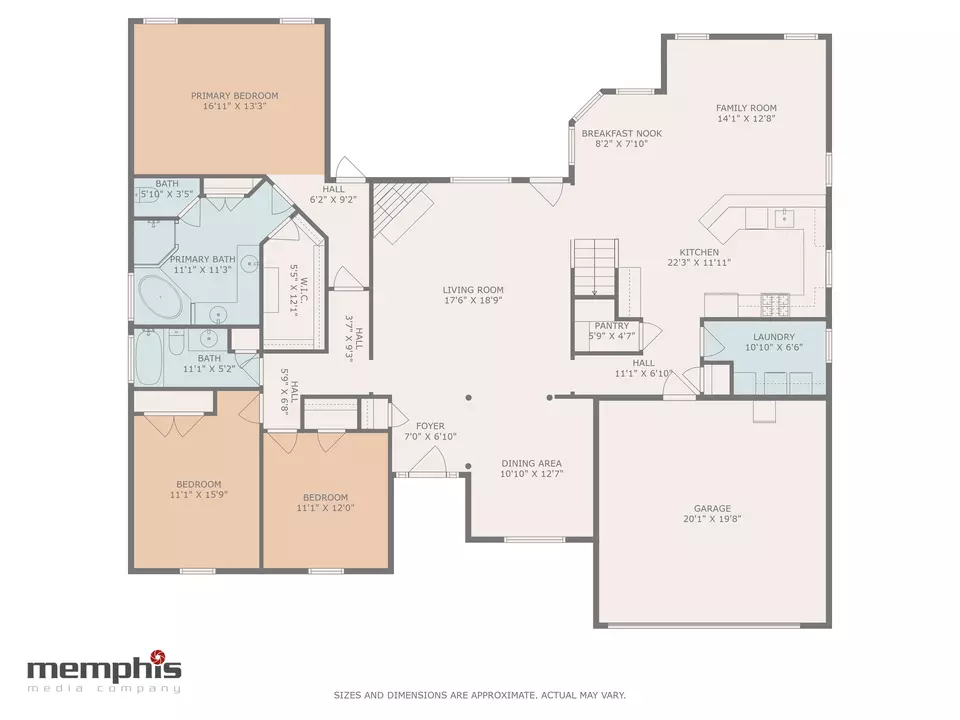 Floorplan - 402 Lillehammer Cv, Memphis, TN 38018 photo 2 of 3