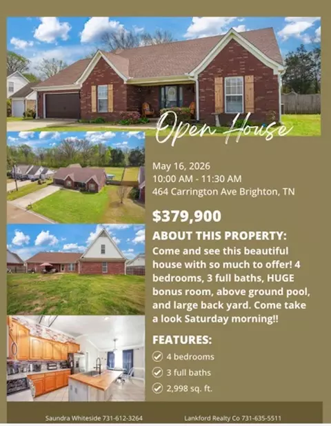 464 Carrington Ave, Brighton, TN 38011