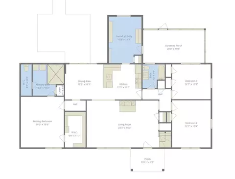 Floorplan - 386 Erwin Dr, Memphis, TN 38117 photo 2 of 3