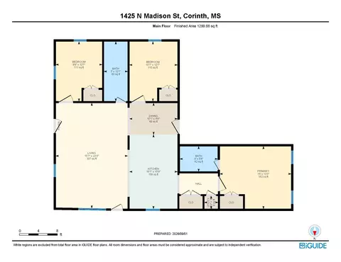 Floorplan - 1425 N Madison St, Corinth, MS 38834 photo 1 of 1