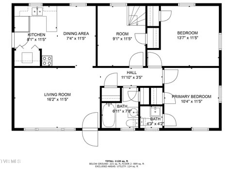 Floorplan - 740 Page Street Bristol Va 24201, Bristol, VA 24201 photo 1 of 3