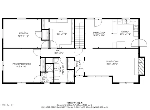 Floorplan - 879 NE Wayne Avenue Abingdon Va 24210, Abingdon, VA 24210 photo 2 of 3
