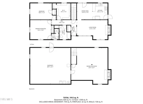 Floorplan - 879 NE Wayne Avenue Abingdon Va 24210, Abingdon, VA 24210 photo 3 of 3