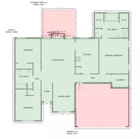 Floorplan - 6830 Old Stage Rd, Chattanooga, TN 37421 photo 1 of 1