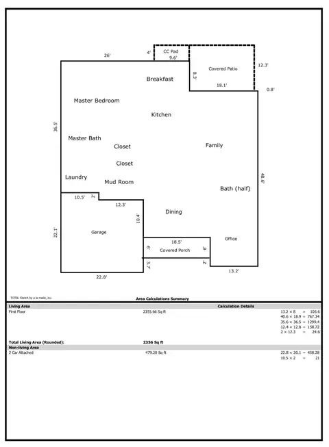 Floorplan - 3324 Grassy Fields Ln, Apison, TN 37302 photo 1 of 5