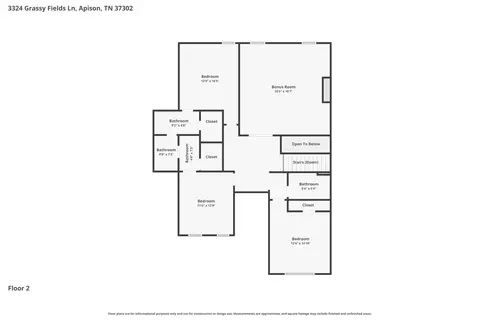 Floorplan - 3324 Grassy Fields Ln, Apison, TN 37302 photo 5 of 5