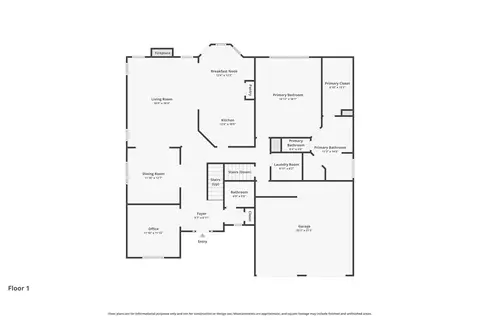 Floorplan - 9875 Fieldcrest Dr, Apison, TN 37302 photo 2 of 4