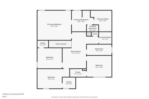 Floorplan - 32 Willow Cir, Rock Spring, GA 30739 photo 2 of 5