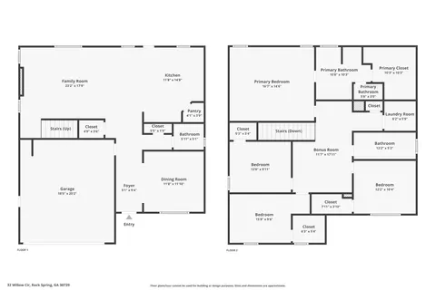 Floorplan - 32 Willow Cir, Rock Spring, GA 30739 photo 3 of 5