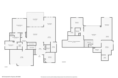 Floorplan - 605 Hampstead Dr, Raymore, MO 64083 photo 2 of 4