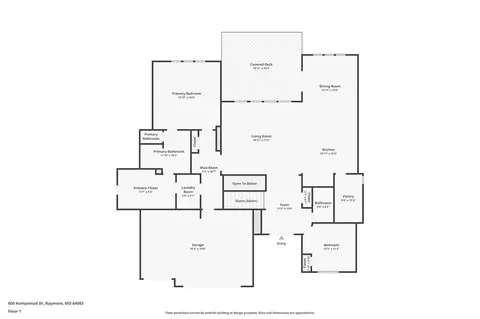 Floorplan - 605 Hampstead Dr, Raymore, MO 64083 photo 3 of 4