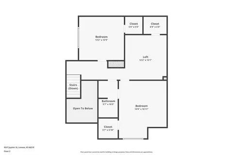 Floorplan - 9537 Jupiter St, Lenexa, KS 66219 photo 3 of 3