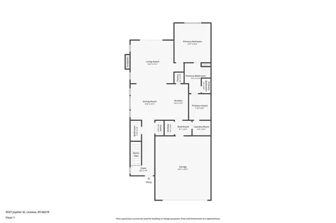 Floorplan - 9537 Jupiter St, Lenexa, KS 66219 photo 2 of 3