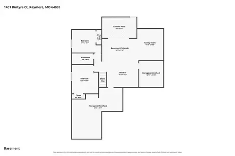 Floorplan - 1401 Kintyre Ct, Raymore, MO 64083 photo 4 of 6