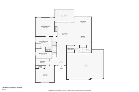 Floorplan - 1401 Kintyre Ct, Raymore, MO 64083 photo 1 of 3