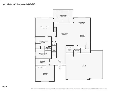 Floorplan - 1401 Kintyre Ct, Raymore, MO 64083 photo 6 of 6