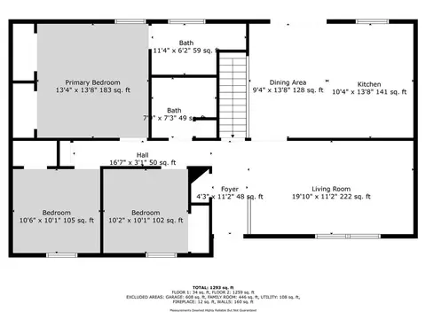 Floorplan - 1300 NE Browning Ln, Lees Summit, MO 64086 photo 1 of 3