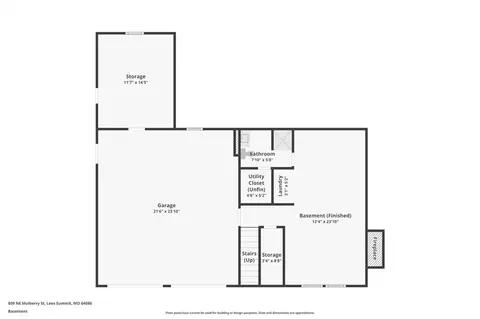 Floorplan - 809 Mulberry St, Lees Summit, MO 64086 photo 1 of 3