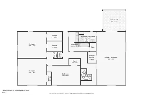 Floorplan - 14903 E Kentucky Rd, Independence, MO 64050 photo 2 of 2