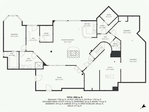 Floorplan - 1025 NE Moss Point Rd, Lees Summit, MO 64064 photo 1 of 3