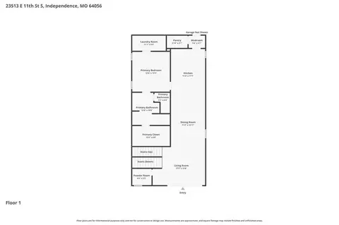 Floorplan - 23513 E 11th St, Independence, MO 64056 photo 1 of 3