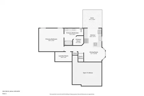 Floorplan - 204 E 8th St, Adrian, MO 64720 photo 2 of 4