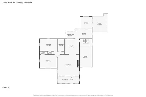 Floorplan - 336 E Park St, Olathe, KS 66061 photo 2 of 3
