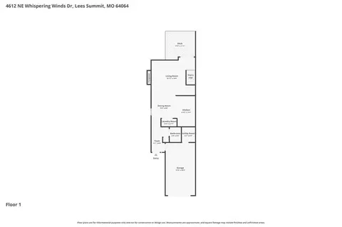 Floorplan - 4612 NE Whispering Winds Dr #A, Lees Summit, MO 64064 photo 2 of 3