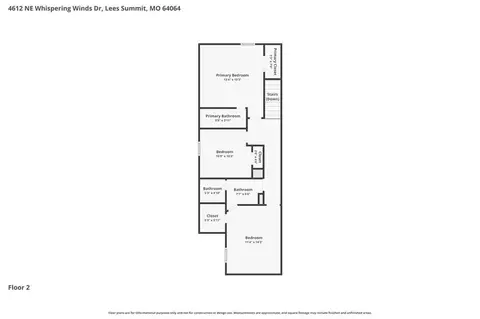 Floorplan - 4612 NE Whispering Winds Dr #A, Lees Summit, MO 64064 photo 3 of 3