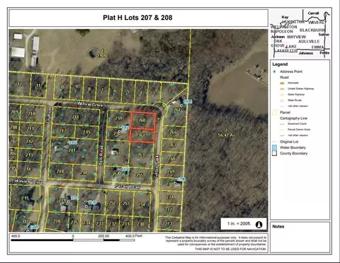Plat H Lot 207&208 Gittus Park, Odessa, MO 64076