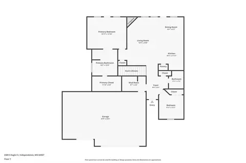 Floorplan - 2309 S Eagle Ct, Independence, MO 64057 photo 1 of 3