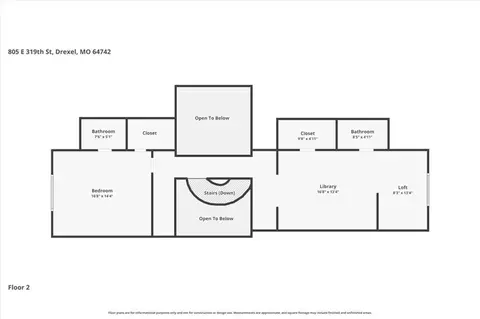 Floorplan - 805 E 319th St, Drexel, MO 64742 photo 2 of 4