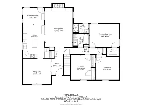 Floorplan - 18606 E 28th St, Independence, MO 64057 photo 2 of 3