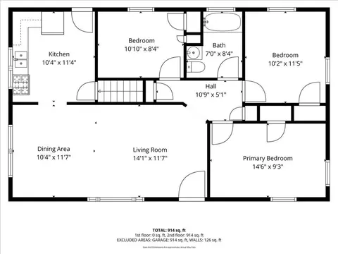 Floorplan - 8905 E 55th St, Raytown, MO 64133 photo 1 of 2