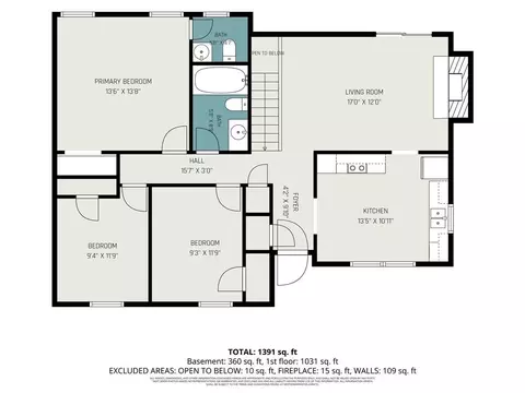 Floorplan - 1322 S Hocker Ave, Independence, MO 64055 photo 1 of 2
